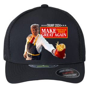 Donald Trump 2024 French Fry Make French Fries Great Again Flexfit Unipanel Trucker Cap