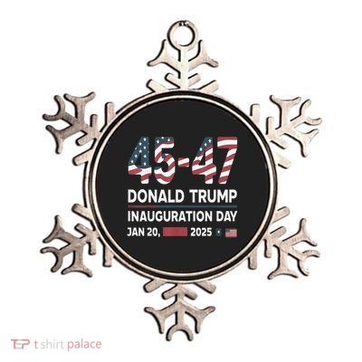 Donald Trump 2025 Inauguration Day Fan Metallic Star Ornament