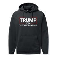 Donald Trump 2024 Take America Back Election The Return Performance Fleece Hoodie