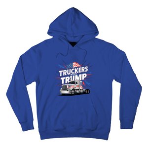 Donald Trump 2024 Truckers Patriotic Political Support Humor Cute Gift Hoodie