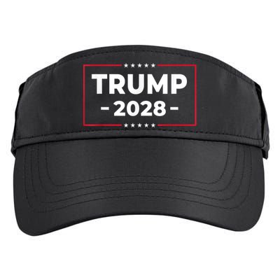 Donald Trump 2028 President American Flag Pro Trump Vintage Adult Drive Performance Visor