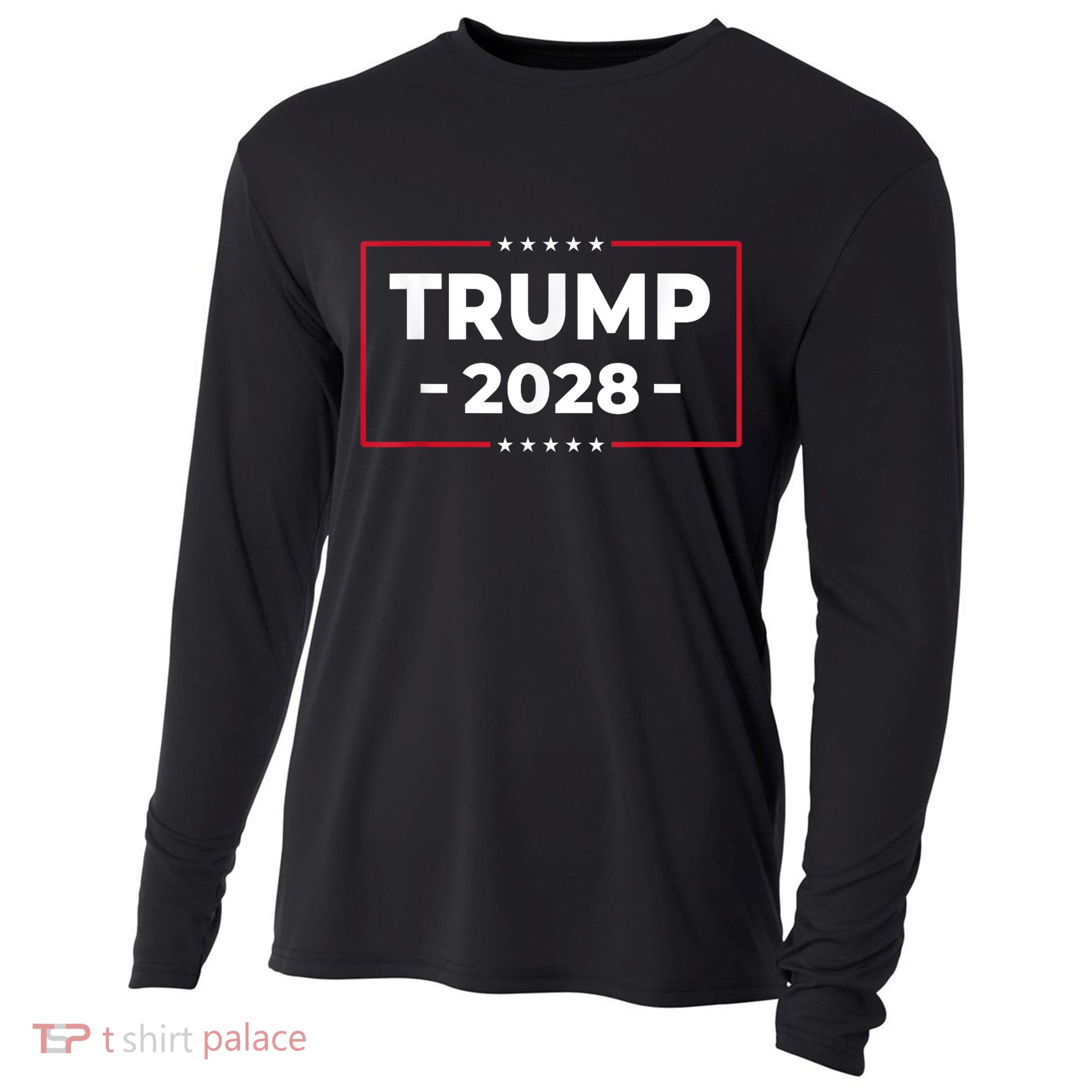 Donald Trump 2028 President American Flag Pro Trump Vintage Cooling Performance Long Sleeve Crew