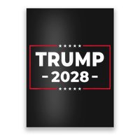 Donald Trump 2028 President American Flag Pro Trump Vintage Poster