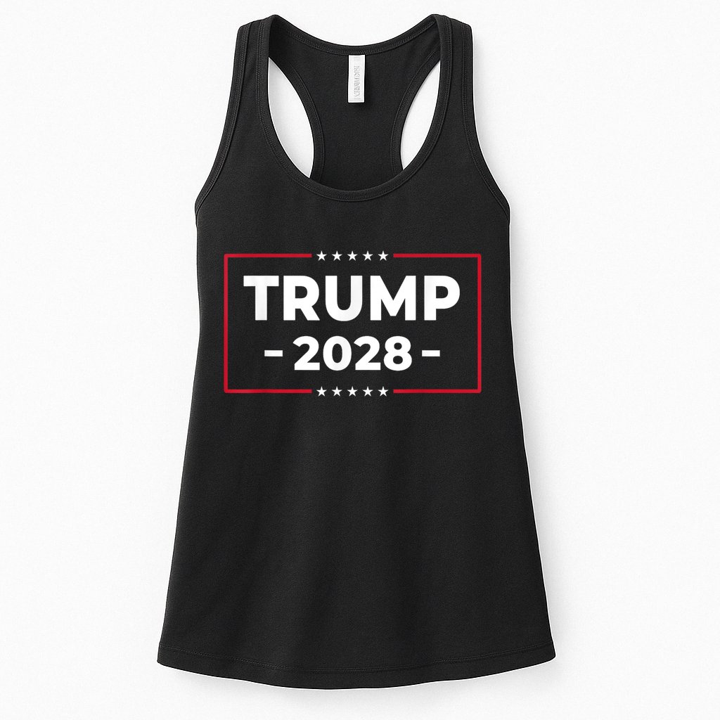 Donald Trump 2028 President American Flag Pro Trump Vintage Womens Tank Top