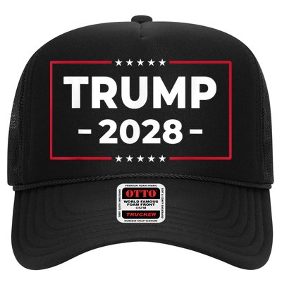 Donald Trump 2028 President American Flag Pro Trump Vintage Trucker Hat