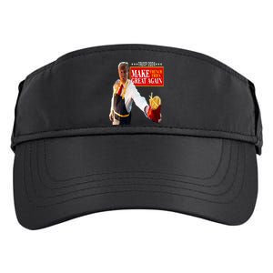 Donald Trump 2024 French Fry Make French Fries Great Again Adult Drive Performance Visor