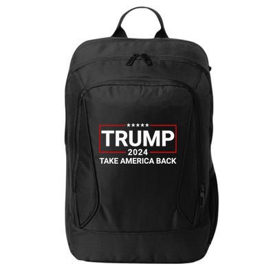 Donald Trump 2024 Take America Back Election The Return City Backpack