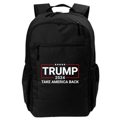 Donald Trump 2024 Take America Back Election The Return Daily Commute Backpack