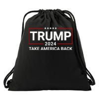 Donald Trump 2024 Take America Back Election The Return Drawstring Bag