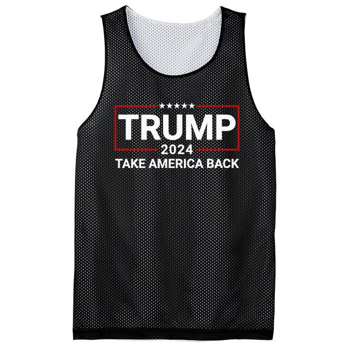 Donald Trump 2024 Take America Back Election The Return Mesh Reversible Basketball Jersey Tank