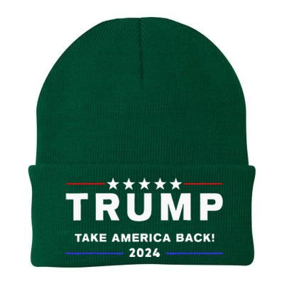 Donald Trump 2024 Take America Back Election The Return Knit Cap Winter Beanie