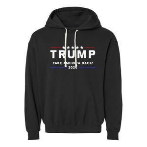 Donald Trump 2024 Take America Back Election The Return Garment-Dyed Fleece Hoodie