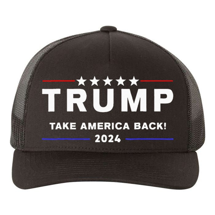 Donald Trump 2024 Take America Back Election The Return Yupoong Adult 5-Panel Trucker Hat