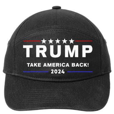 Donald Trump 2024 Take America Back Election The Return 7-Panel Snapback Hat