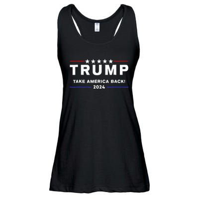 Donald Trump 2024 Take America Back Election The Return Ladies Essential Flowy Tank