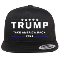 Donald Trump 2024 Take America Back Election The Return Flat Bill Trucker Hat