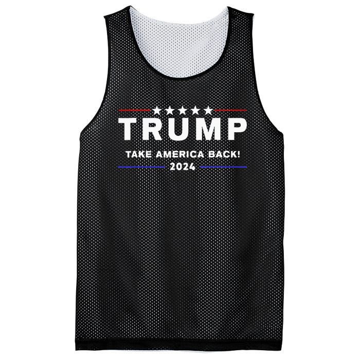 Donald Trump 2024 Take America Back Election The Return Mesh Reversible Basketball Jersey Tank