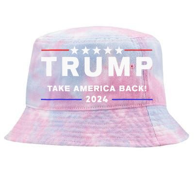 Donald Trump 2024 Take America Back Election The Return Tie-Dyed Bucket Hat