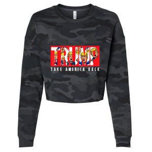 Donald Trump 2024 Take America Back Election The Return Cropped Pullover Crew