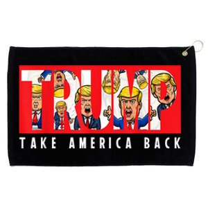 Donald Trump 2024 Take America Back Election The Return Grommeted Golf Towel