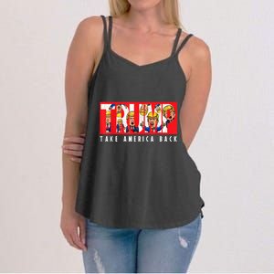 Donald Trump 2024 Take America Back Election The Return Women's Strappy Tank