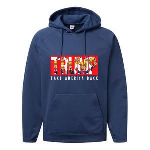 Donald Trump 2024 Take America Back Election The Return Performance Fleece Hoodie