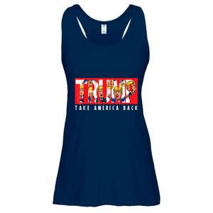 Donald Trump 2024 Take America Back Election The Return Ladies Essential Flowy Tank