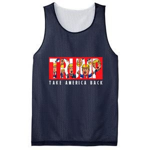 Donald Trump 2024 Take America Back Election The Return Mesh Reversible Basketball Jersey Tank