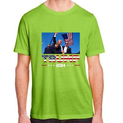 Donald Trump 2024 Survived Shot At Election Rally Gift Adult ChromaSoft Performance T-Shirt