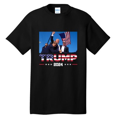 Donald Trump 2024 Survived Shot At Election Rally Gift Tall T-Shirt