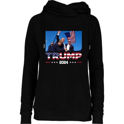 Donald Trump 2024 Survived Shot At Election Rally Gift Womens Funnel Neck Pullover Hood