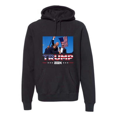 Donald Trump 2024 Survived Shot At Election Rally Gift Premium Hoodie