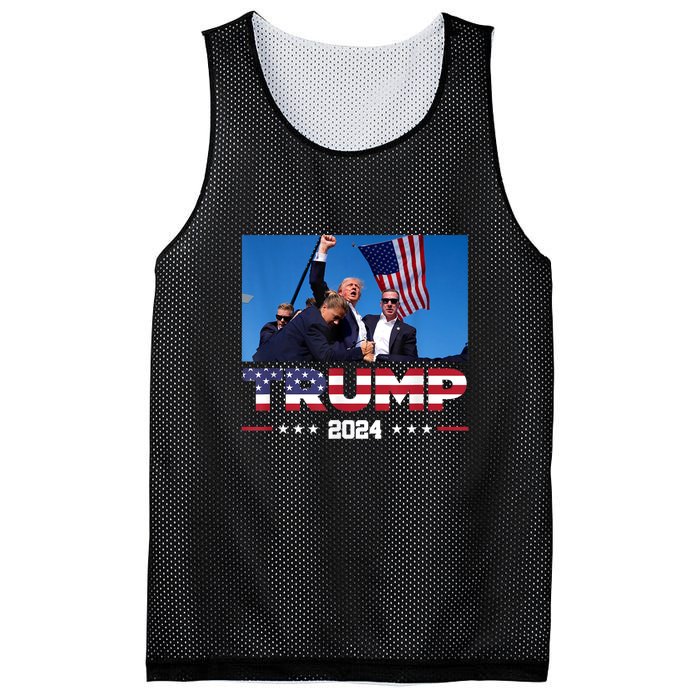 Donald Trump 2024 Survived Shot At Election Rally Gift Mesh Reversible Basketball Jersey Tank