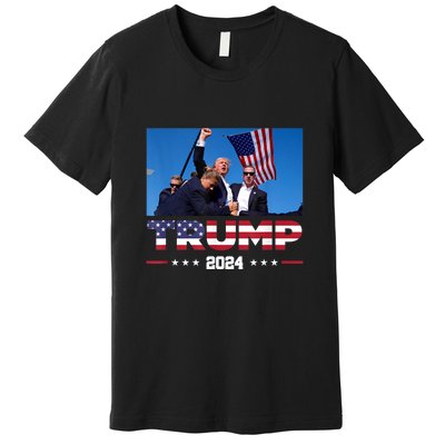 Donald Trump 2024 Survived Shot At Election Rally Gift Premium T-Shirt