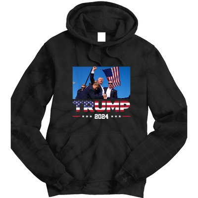 Donald Trump 2024 Survived Shot At Election Rally Gift Tie Dye Hoodie