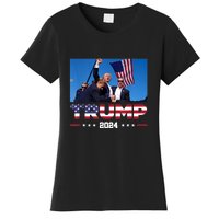 Donald Trump 2024 Survived Shot At Election Rally Gift Women's T-Shirt