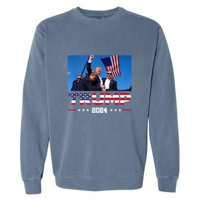 Donald Trump 2024 Survived Shot At Election Rally Gift Garment-Dyed Sweatshirt