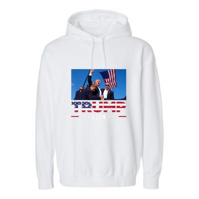 Donald Trump 2024 Survived Shot At Election Rally Gift Garment-Dyed Fleece Hoodie