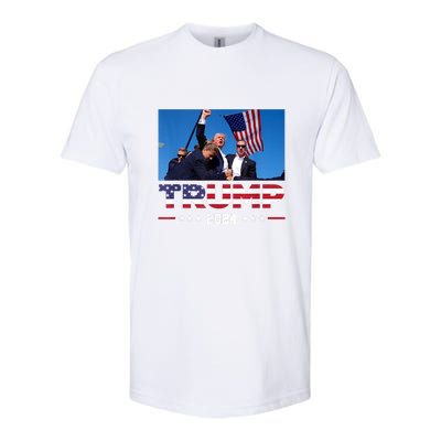 Donald Trump 2024 Survived Shot At Election Rally Gift Softstyle CVC T-Shirt