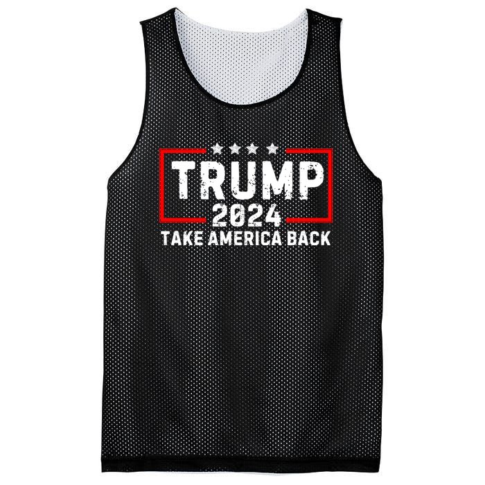 Donald Trump 2024 Take America Back Election The Return Mesh Reversible Basketball Jersey Tank