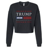 Donald Trump 2024 Make Liberals Cry Again 2024 Election Cropped Pullover Crew