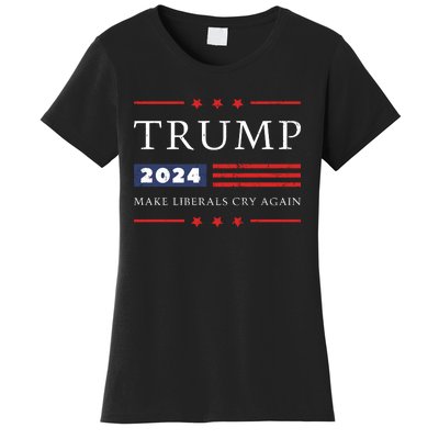 Donald Trump 2024 Make Liberals Cry Again 2024 Election Women's T-Shirt