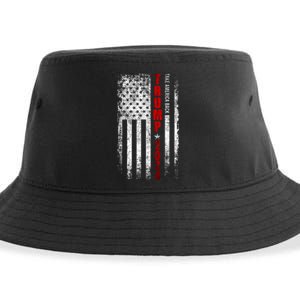 Donald Trump 2024 Take America Back American Flag Patriotic Sustainable Bucket Hat