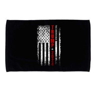 Donald Trump 2024 Take America Back American Flag Patriotic Microfiber Hand Towel