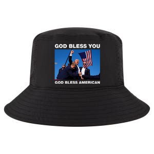 Donald Trump 2024 God Bless You God Bless America Cool Comfort Performance Bucket Hat