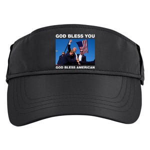 Donald Trump 2024 God Bless You God Bless America Adult Drive Performance Visor