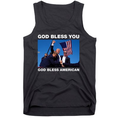 Donald Trump 2024 God Bless You God Bless America Tank Top