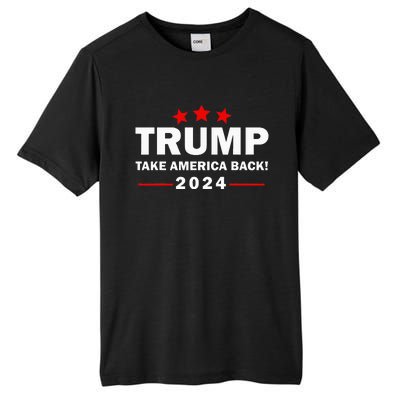 Donald Trump 2024 Take America Back Election 4th Of July Tall Fusion ChromaSoft Performance T-Shirt