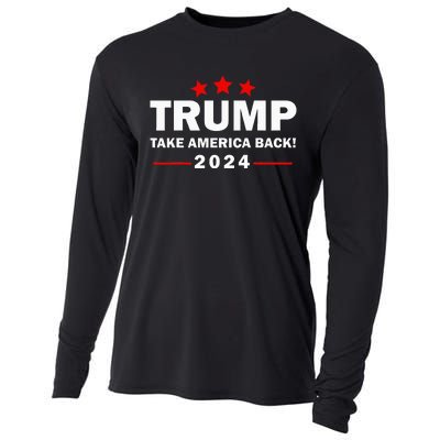 Donald Trump 2024 Take America Back Election 4th Of July Cooling Performance Long Sleeve Crew