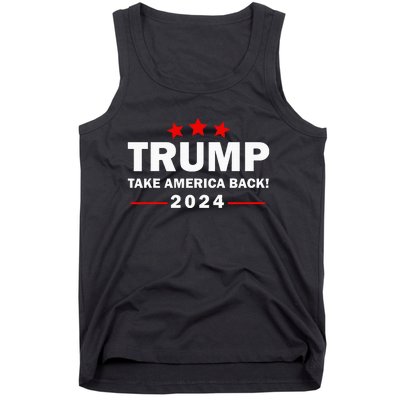 Donald Trump 2024 Take America Back Election 4th Of July Tank Top